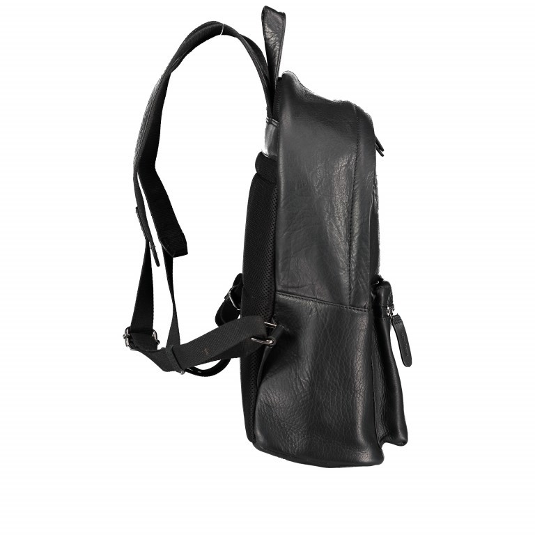 Rucksack Blackwall Backpack MVZ Black, Farbe: schwarz, Marke: Strellson, EAN: 4053533807284, Abmessungen in cm: 30x40x14, Bild 2 von 7