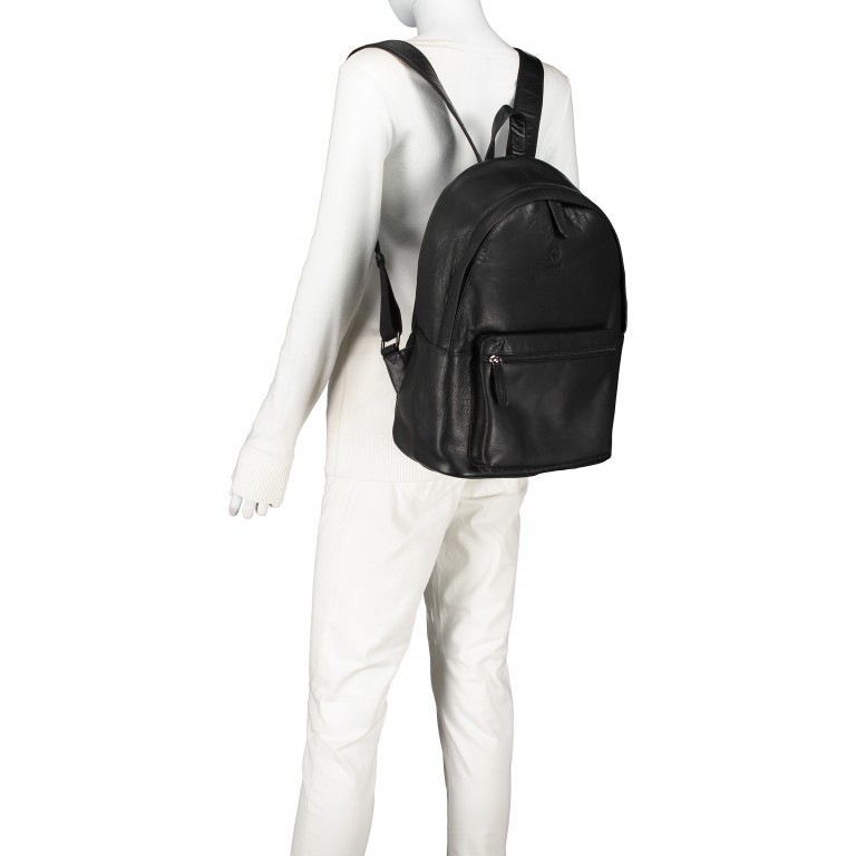 Rucksack Blackwall Backpack MVZ Black, Farbe: schwarz, Marke: Strellson, EAN: 4053533807284, Abmessungen in cm: 30x40x14, Bild 4 von 7