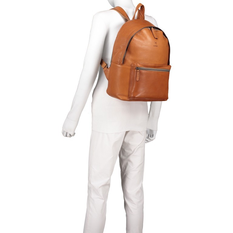 Rucksack Blackwall Backpack MVZ Cognac, Farbe: cognac, Marke: Strellson, EAN: 4053533807277, Abmessungen in cm: 30x40x14, Bild 4 von 7