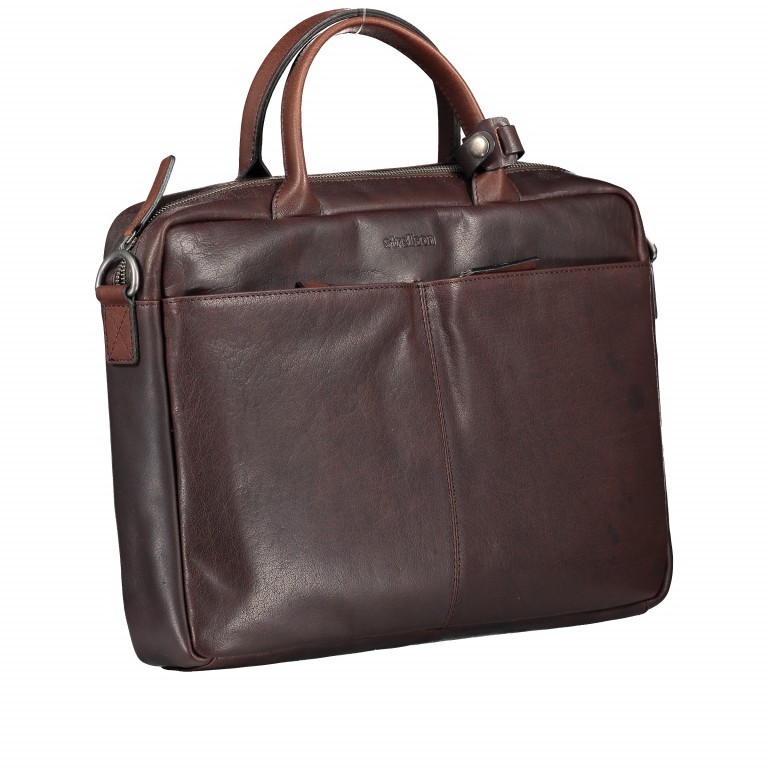 Aktentasche Coleman Briefbag SHZ Dark Brown, Farbe: braun, Marke: Strellson, EAN: 4053533807550, Abmessungen in cm: 39x28x7, Bild 2 von 12