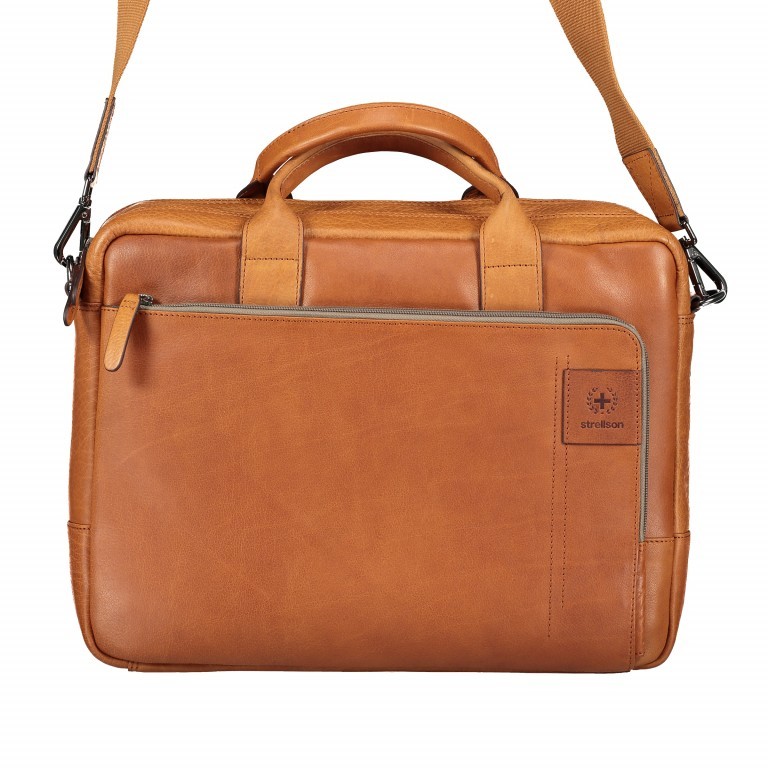 Aktentasche Hyde Park Briefbag SHZ Cognac, Farbe: cognac, Marke: Strellson, EAN: 4053533807741, Abmessungen in cm: 40x30x10, Bild 11 von 13