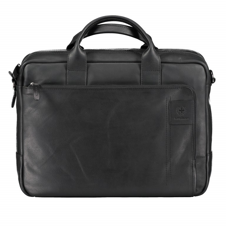 Aktentasche Hyde Park Briefbag SHZ Black, Farbe: schwarz, Marke: Strellson, EAN: 4053533807758, Abmessungen in cm: 40x30x10, Bild 1 von 13