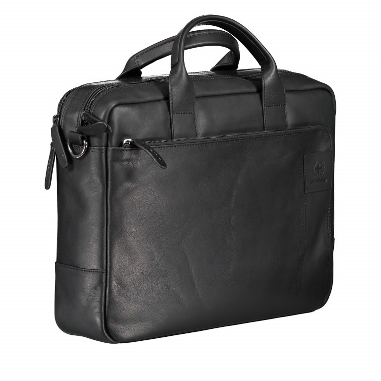 Aktentasche Hyde Park Briefbag SHZ Black, Farbe: schwarz, Marke: Strellson, EAN: 4053533807758, Abmessungen in cm: 40x30x10, Bild 2 von 13
