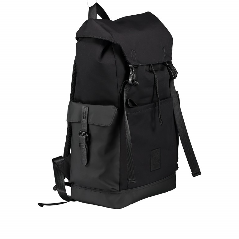 Rucksack Swiss Cross Backpack MVF Black, Farbe: schwarz, Marke: Strellson, EAN: 4053533599622, Abmessungen in cm: 28x49x14, Bild 2 von 8