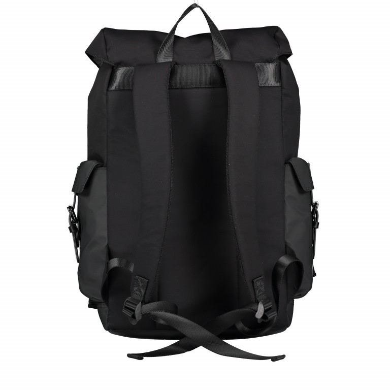 Rucksack Swiss Cross Backpack MVF Black, Farbe: schwarz, Marke: Strellson, EAN: 4053533599622, Abmessungen in cm: 28x49x14, Bild 4 von 8