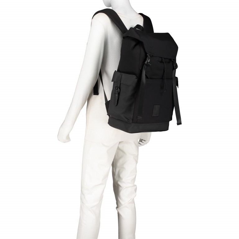 Rucksack Swiss Cross Backpack MVF Black, Farbe: schwarz, Marke: Strellson, EAN: 4053533599622, Abmessungen in cm: 28x49x14, Bild 5 von 8