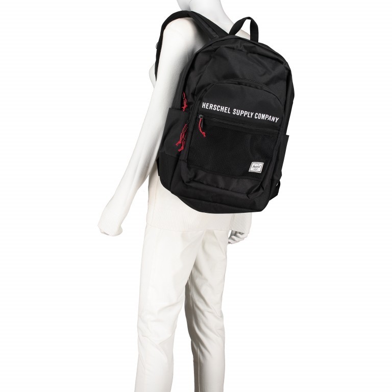 Rucksack Kaine Supply Athletics Volumen 30 Liter Black, Farbe: schwarz, Marke: Herschel, EAN: 0828432322640, Abmessungen in cm: 30.48x47.63x16.51, Bild 6 von 7