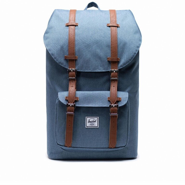 Rucksack Little America Volumen 23 Liter Blue Mirage Crosshatch, Farbe: blau/petrol, Marke: Herschel, EAN: 0828432372126, Abmessungen in cm: 28x50x17, Bild 1 von 4