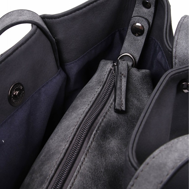 Shopper Surprise Black Dark Grey, Farbe: schwarz, Marke: Emily & Noah, EAN: 4049391093624, Abmessungen in cm: 35x26x7.5, Bild 11 von 12