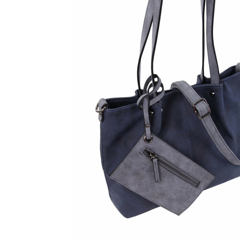 Shopper Surprise Blue Grey, Farbe: blau/petrol, Marke: Emily & Noah, EAN: 4049391113827, Abmessungen in cm: 35x26x7.5, Bild 7 von 12