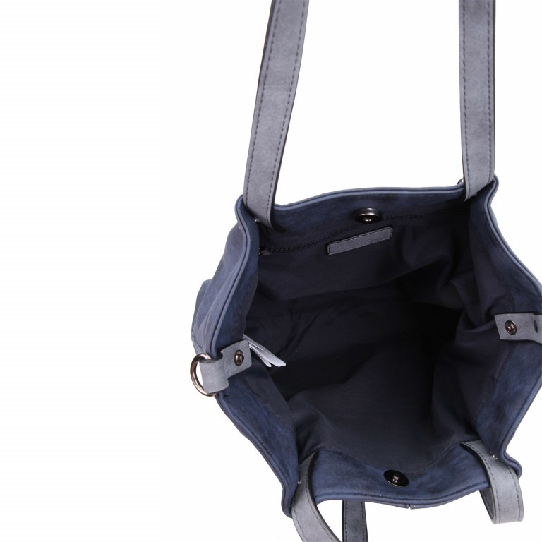 Shopper Surprise Blue Grey, Farbe: blau/petrol, Marke: Emily & Noah, EAN: 4049391113827, Abmessungen in cm: 35x26x7.5, Bild 5 von 12