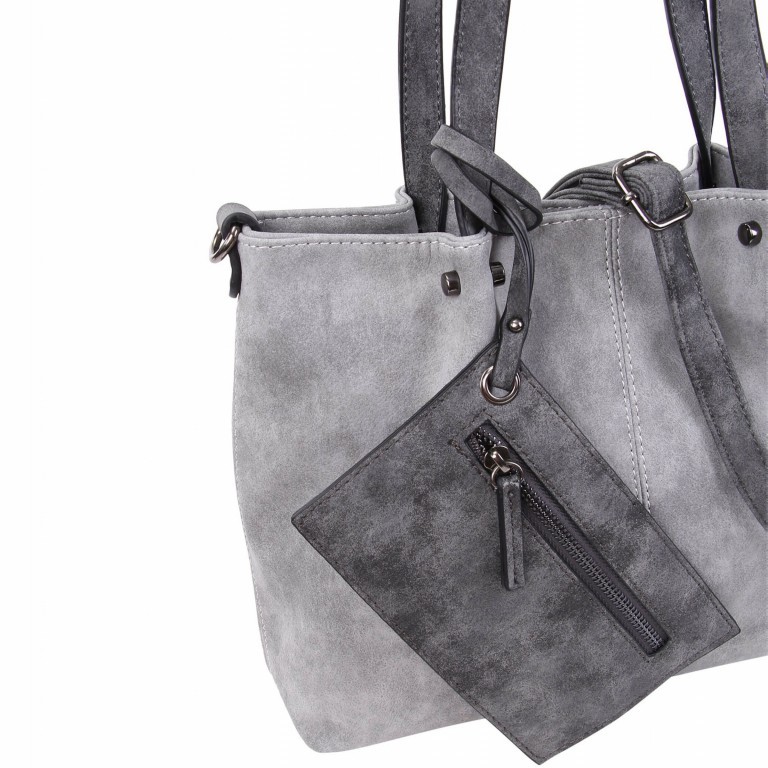 Shopper Surprise Grey Dark Grey, Farbe: grau, Marke: Emily & Noah, EAN: 4049391150471, Abmessungen in cm: 35x26x7.5, Bild 7 von 12