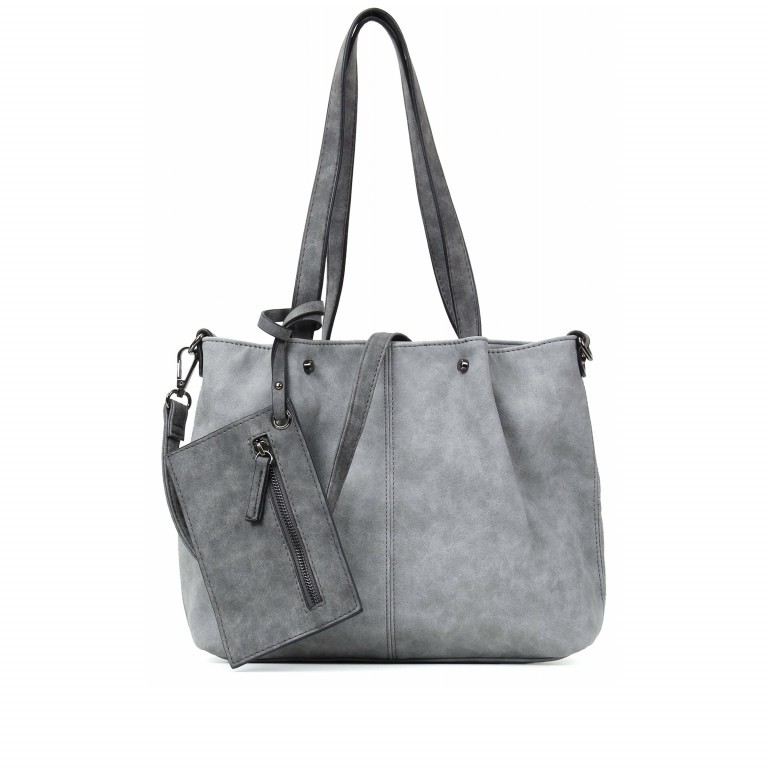 Shopper Surprise Grey Dark Grey, Farbe: grau, Marke: Emily & Noah, EAN: 4049391150471, Abmessungen in cm: 35x26x7.5, Bild 1 von 12