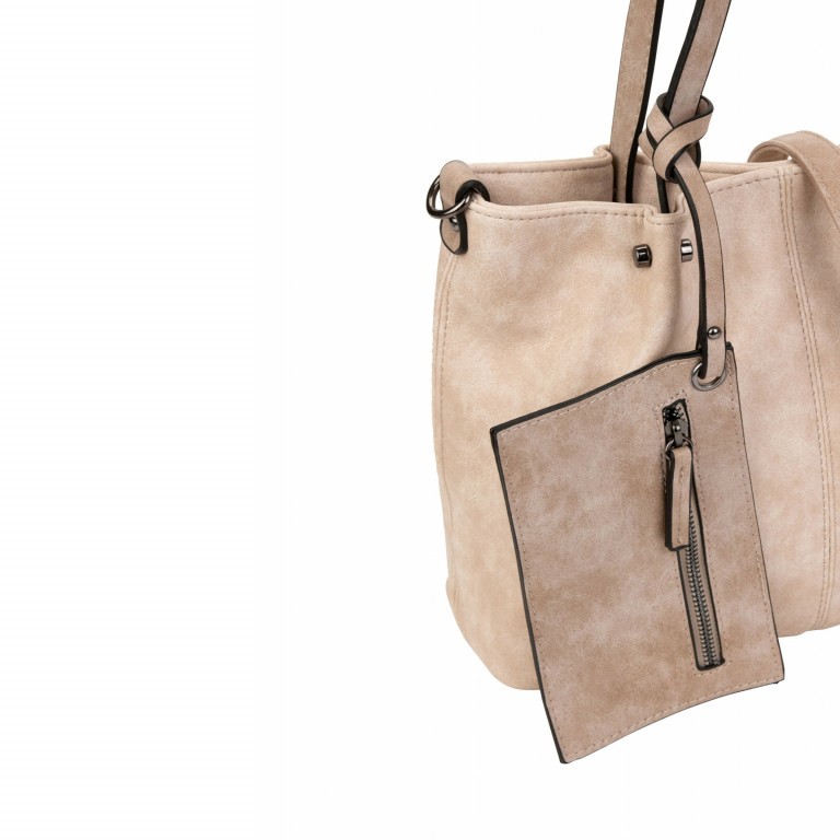 Shopper Surprise Sand Taupe, Farbe: beige, Marke: Emily & Noah, EAN: 4049391246945, Abmessungen in cm: 35x26x7.5, Bild 7 von 12
