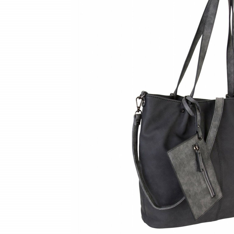 Shopper Surprise Grey Dark Grey, Farbe: grau, Marke: Emily & Noah, EAN: 4049391150440, Abmessungen in cm: 35x33x8.5, Bild 7 von 12