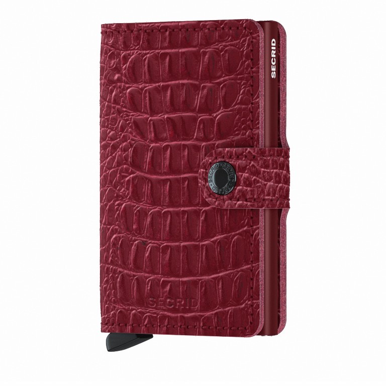 Geldbörse Miniwallet Nile Ruby, Farbe: rot/weinrot, Marke: Secrid, EAN: 8718215287520, Abmessungen in cm: 6.8x10.2x2.1, Bild 1 von 5