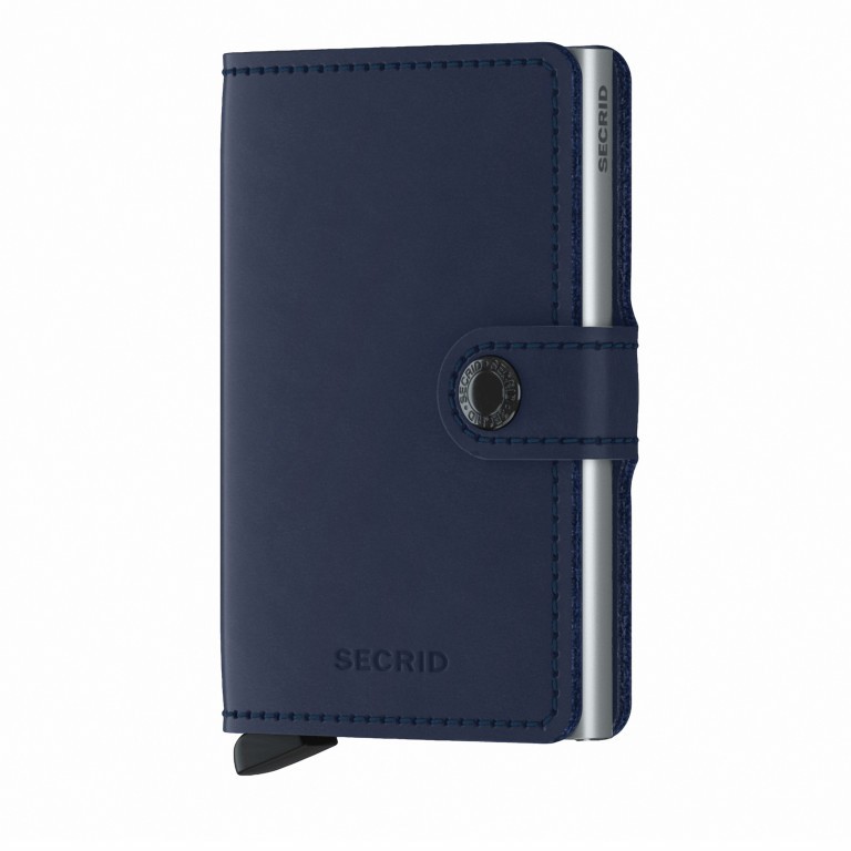 Geldbörse Miniwallet Original mit RFID-Schutz Navy, Farbe: blau/petrol, Marke: Secrid, EAN: 8718215287421, Abmessungen in cm: 6.8x10.2x2.1, Bild 1 von 5