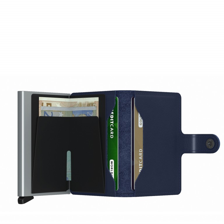 Geldbörse Miniwallet Original mit RFID-Schutz Navy, Farbe: blau/petrol, Marke: Secrid, EAN: 8718215287421, Abmessungen in cm: 6.8x10.2x2.1, Bild 3 von 5