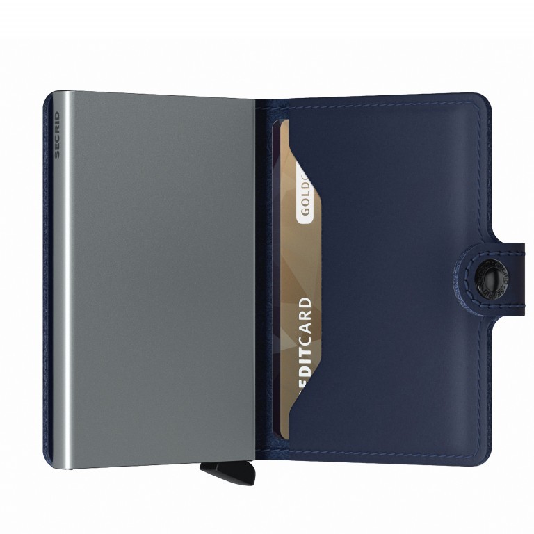 Geldbörse Miniwallet Original mit RFID-Schutz Navy, Farbe: blau/petrol, Marke: Secrid, EAN: 8718215287421, Abmessungen in cm: 6.8x10.2x2.1, Bild 4 von 5