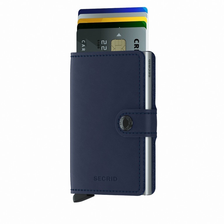 Geldbörse Miniwallet Original mit RFID-Schutz Navy, Farbe: blau/petrol, Marke: Secrid, EAN: 8718215287421, Abmessungen in cm: 6.8x10.2x2.1, Bild 5 von 5