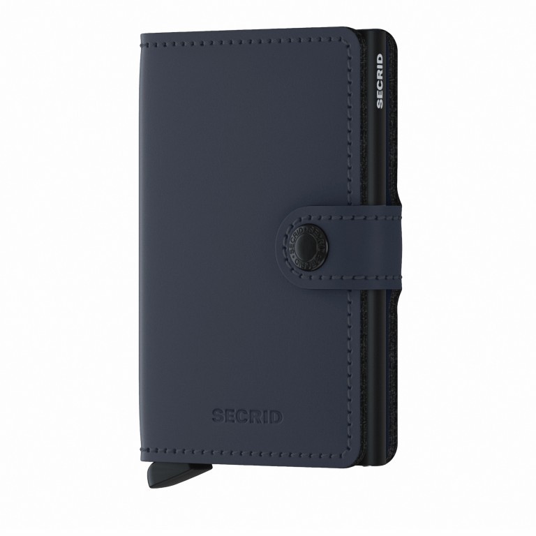 Geldbörse Miniwallet Matte Night Blue, Farbe: blau/petrol, Marke: Secrid, EAN: 8718215287292, Abmessungen in cm: 6.8x10.2x2.1, Bild 1 von 5