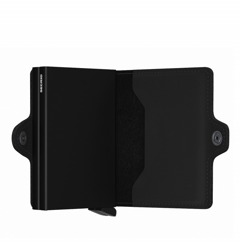 Geldbörse Twinwallet Matte Black, Farbe: schwarz, Marke: Secrid, EAN: 8718215287285, Abmessungen in cm: 7x10.2x2.5, Bild 4 von 5