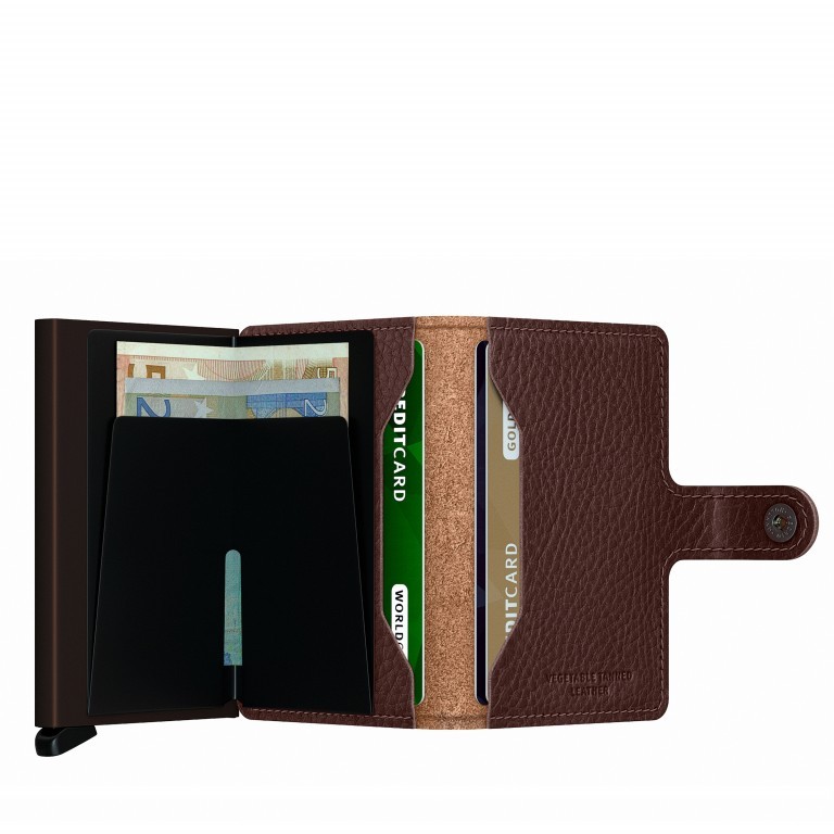 Geldbörse Miniwallet Veg Tanned Espresso, Farbe: braun, Marke: Secrid, EAN: 8718215288121, Abmessungen in cm: 6.8x10.2x2.1, Bild 3 von 4