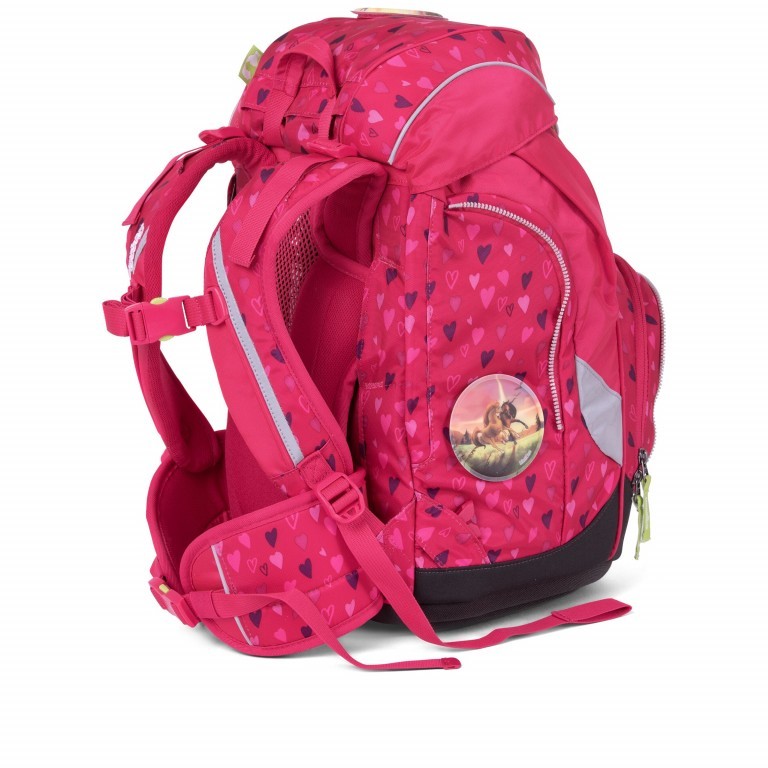 Schulranzen Pack Set 6-teilig HufBäreisen, Farbe: rosa/pink, Marke: Ergobag, EAN: 4057081076949, Abmessungen in cm: 25x35x22, Bild 7 von 7