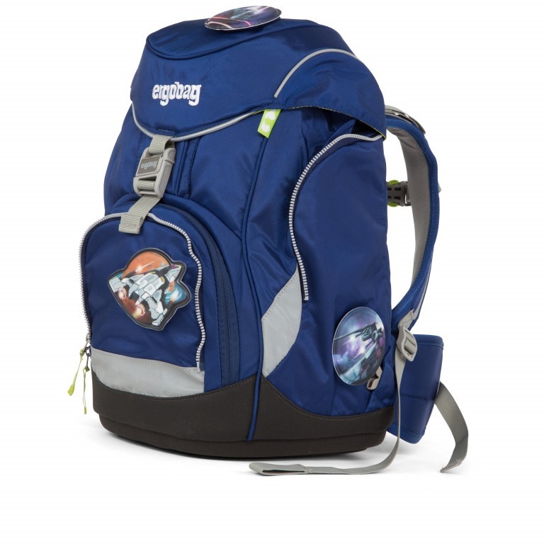 Schulranzen Pack Set 6-teilig BlaulichtBär, Farbe: blau/petrol, Marke: Ergobag, EAN: 4057081076994, Abmessungen in cm: 25x35x22, Bild 3 von 7