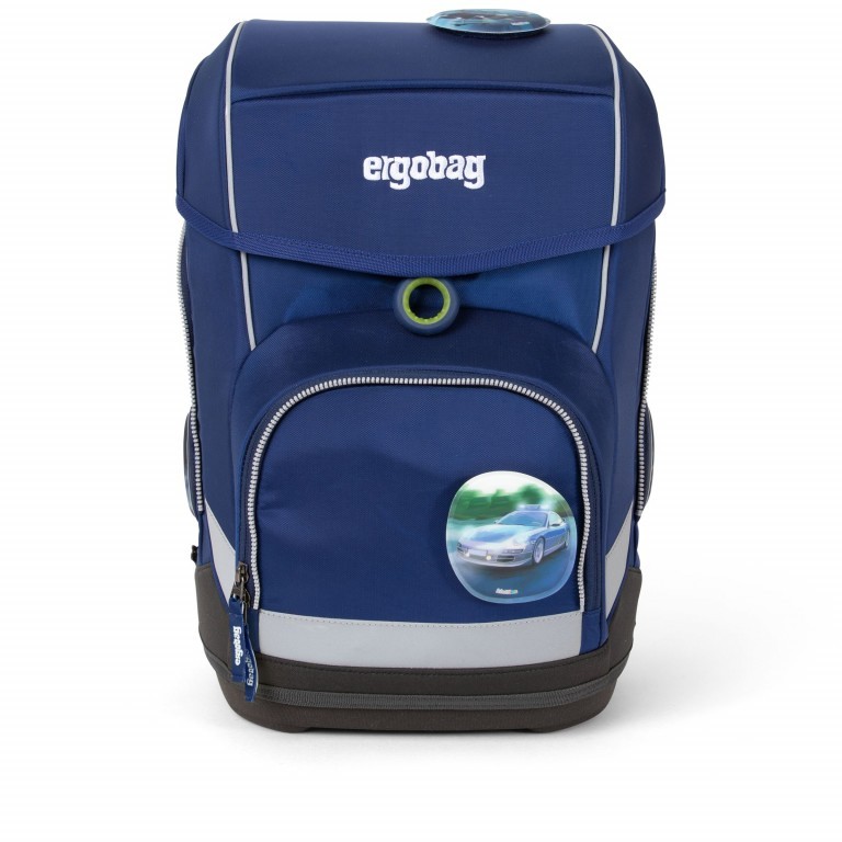 Schulranzen Cubo Set 5-teilig BlaulichtBär, Farbe: blau/petrol, Marke: Ergobag, EAN: 4057081077274, Abmessungen in cm: 25x40x20, Bild 2 von 7