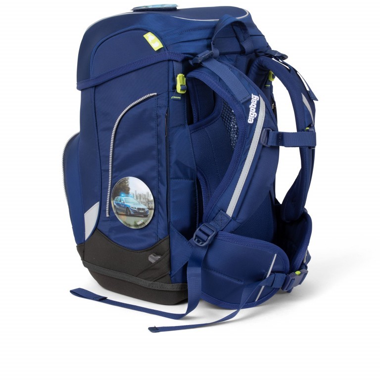 Schulranzen Cubo Set 5-teilig BlaulichtBär, Farbe: blau/petrol, Marke: Ergobag, EAN: 4057081077274, Abmessungen in cm: 25x40x20, Bild 6 von 7