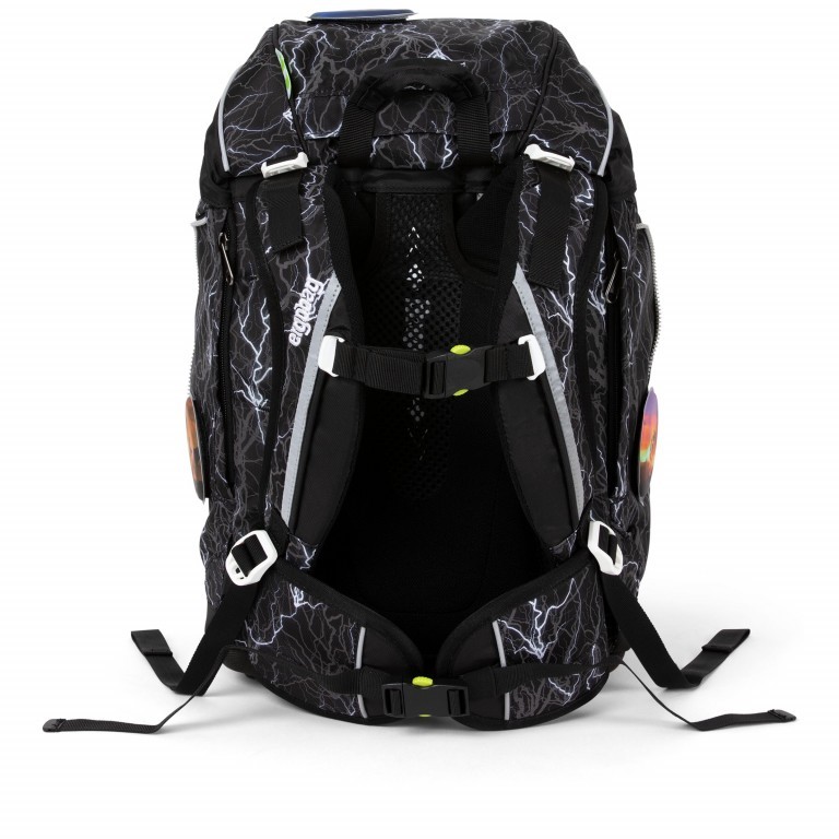 Schulranzen Pack Glow Edition Set 6-teilig Super ReflektBär Glow, Farbe: schwarz, Marke: Ergobag, EAN: 4057081077120, Abmessungen in cm: 25x35x22, Bild 5 von 7