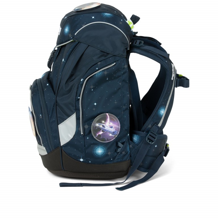 Schulranzen Pack Galaxy Glow Edition Set 6-teilig KoBärnikus Glow, Farbe: blau/petrol, Marke: Ergobag, EAN: 4057081077083, Abmessungen in cm: 25x35x22, Bild 6 von 7