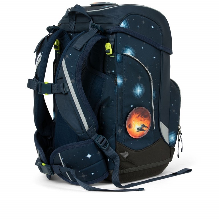 Schulranzen Cubo Galaxy Glow Edition Set 5-teilig KoBärnikus Glow, Farbe: blau/petrol, Marke: Ergobag, EAN: 4057081077366, Abmessungen in cm: 25x40x20, Bild 7 von 7
