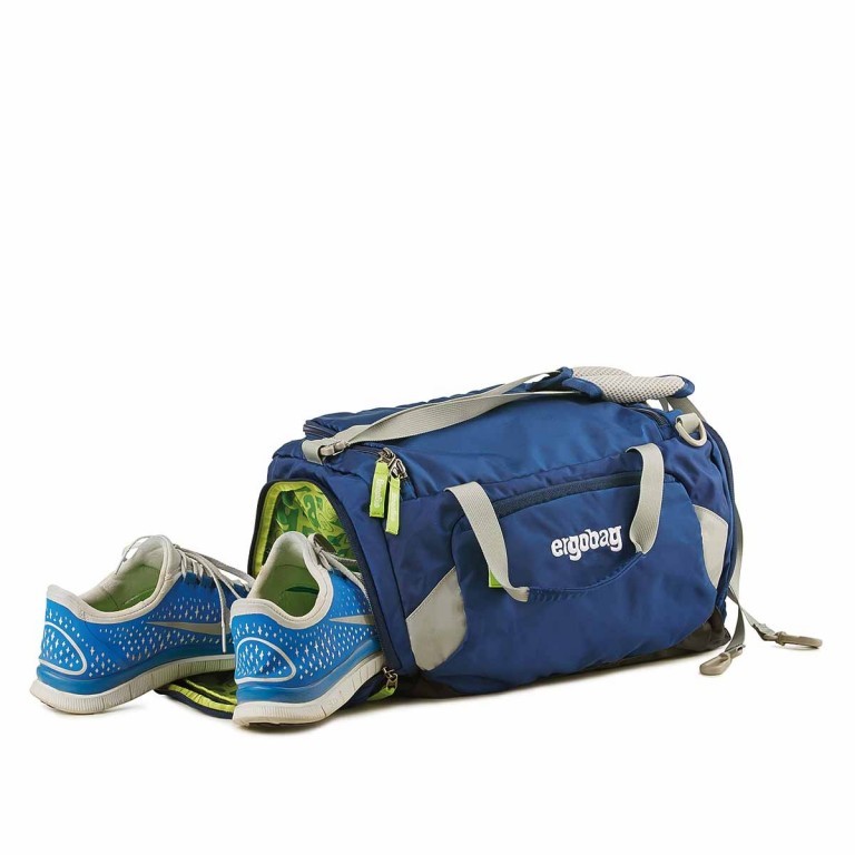 Sporttasche Schubi DuBär, Farbe: blau/petrol, Marke: Ergobag, EAN: 4057081078028, Abmessungen in cm: 40x20x25, Bild 2 von 2