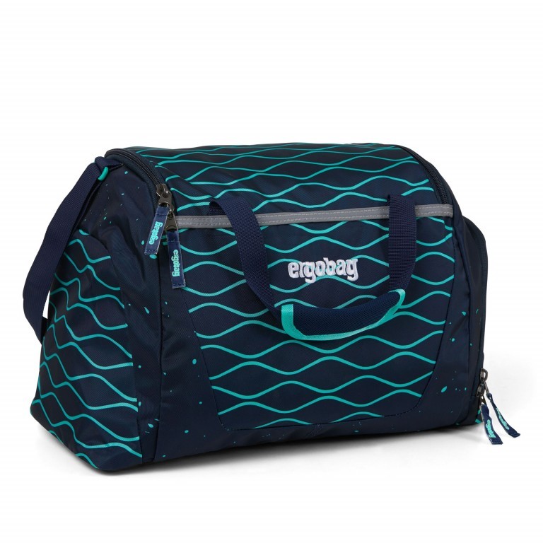 Sporttasche BlubbBär, Farbe: blau/petrol, Marke: Ergobag, EAN: 4057081052141, Abmessungen in cm: 40x20x25, Bild 1 von 2