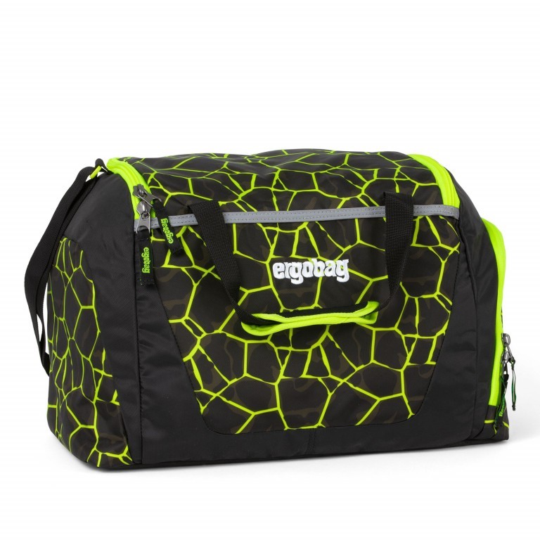 Sporttasche Lumi Edition DrachenfliegBär, Farbe: schwarz, Marke: Ergobag, EAN: 4057081078202, Abmessungen in cm: 40x20x25, Bild 1 von 1