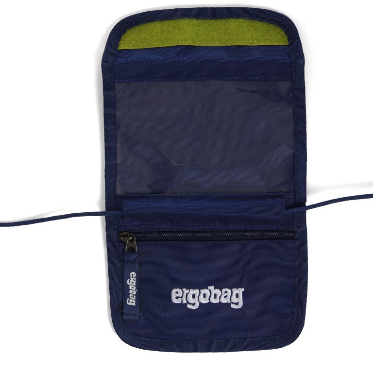 Brustbeutel Glow Edition Super ReflektBär, Farbe: schwarz, Marke: Ergobag, EAN: 4057081121762, Abmessungen in cm: 14x10x1, Bild 2 von 3