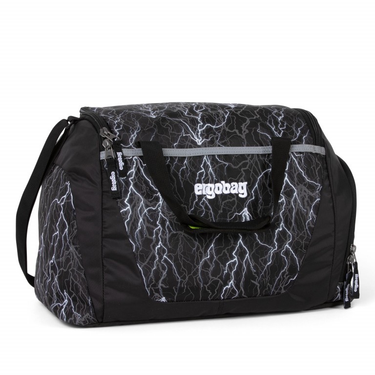 Sporttasche Glow Edition Super ReflektBär, Farbe: schwarz, Marke: Ergobag, EAN: 4057081052264, Abmessungen in cm: 40x20x25, Bild 1 von 1