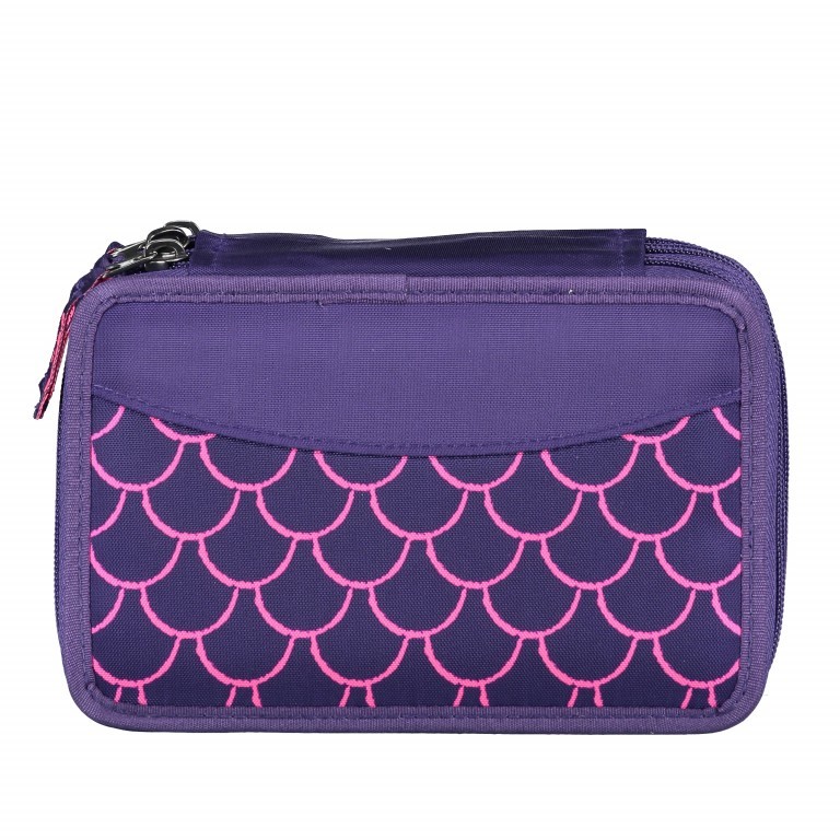 Stiftetui Maxi Mäppchen Lumi Edition Set 40-teilig PerlentauchBär, Farbe: flieder/lila, Marke: Ergobag, EAN: 4057081200122, Abmessungen in cm: 20.5x13.5x6.5, Bild 2 von 4