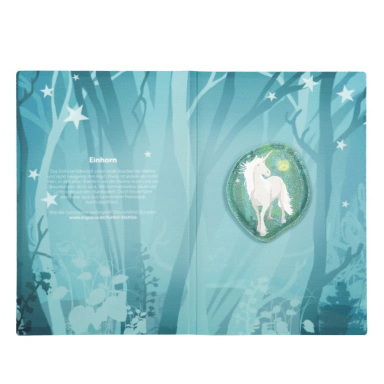 Klettie Twinkle Fliegendes Einhorn, Farbe: grün/oliv, Marke: Ergobag, EAN: 4057081012244, Bild 3 von 3