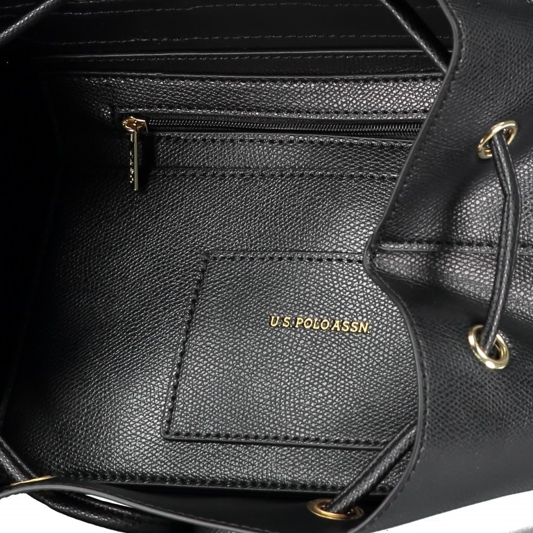 Rucksack Jones Black, Farbe: schwarz, Marke: U.S. Polo Assn., EAN: 8052792790494, Abmessungen in cm: 24x25x15, Bild 9 von 10
