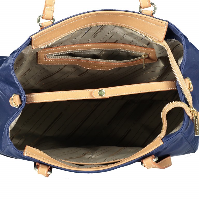 Shopper Houston Navy Beige, Farbe: blau/petrol, Marke: U.S. Polo Assn., EAN: 8052792789023, Abmessungen in cm: 36x29x16, Bild 8 von 9