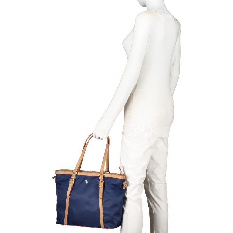 Shopper Houston Beige, Farbe: beige, Marke: U.S. Polo Assn., EAN: 8052792788514, Abmessungen in cm: 33x29x12, Bild 5 von 9