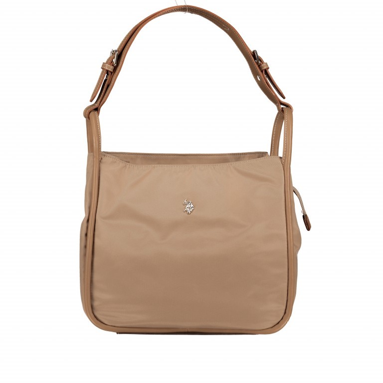 Umhängetasche Houston Beige, Farbe: beige, Marke: U.S. Polo Assn., EAN: 8052792789184, Abmessungen in cm: 29x26x17, Bild 1 von 8