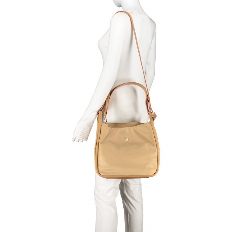 Umhängetasche Houston Beige, Farbe: beige, Marke: U.S. Polo Assn., EAN: 8052792789184, Abmessungen in cm: 29x26x17, Bild 6 von 8