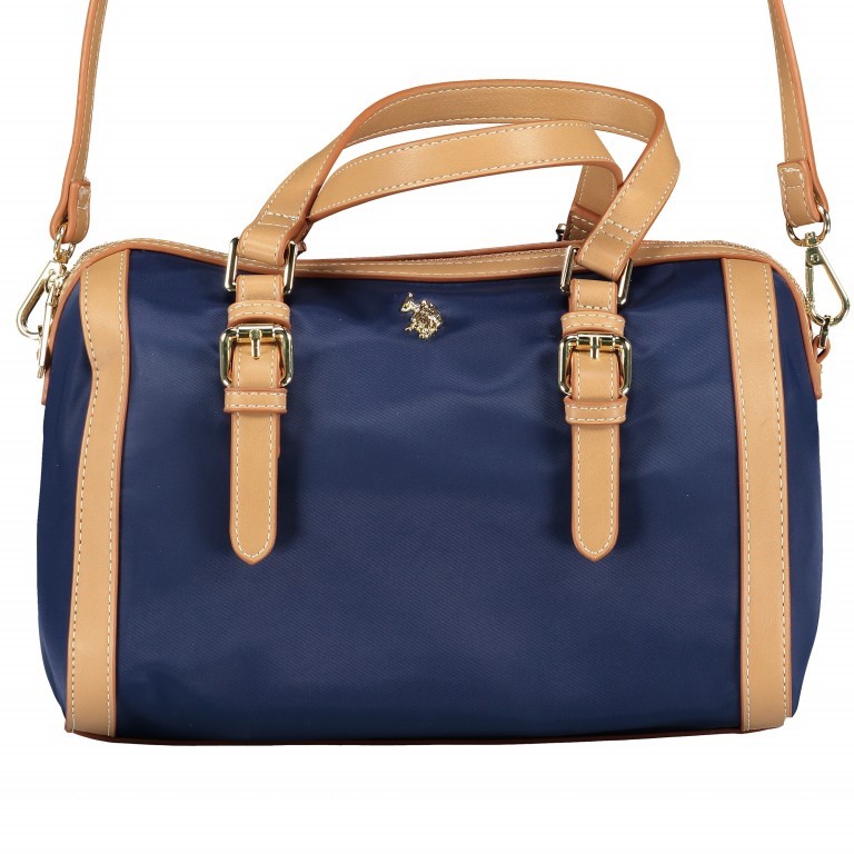 Handtasche Houston Navy Beige, Farbe: blau/petrol, Marke: U.S. Polo Assn., EAN: 8052792789238, Abmessungen in cm: 29x20x15, Bild 9 von 9
