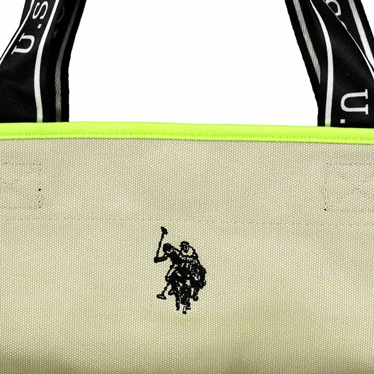 Shopper Halifax Beige Yellow, Farbe: beige, Marke: U.S. Polo Assn., EAN: 8052792789573, Abmessungen in cm: 48x36x20, Bild 5 von 5