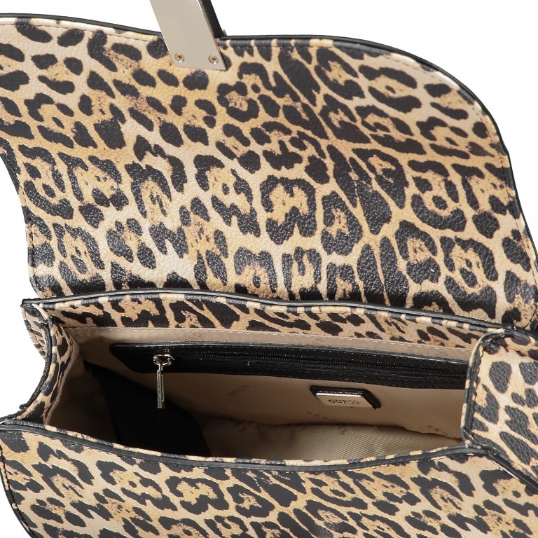 Umhängetasche Leopard, Farbe: cognac, Marke: Guess, EAN: 0190231312840, Abmessungen in cm: 28x18x8, Bild 9 von 10