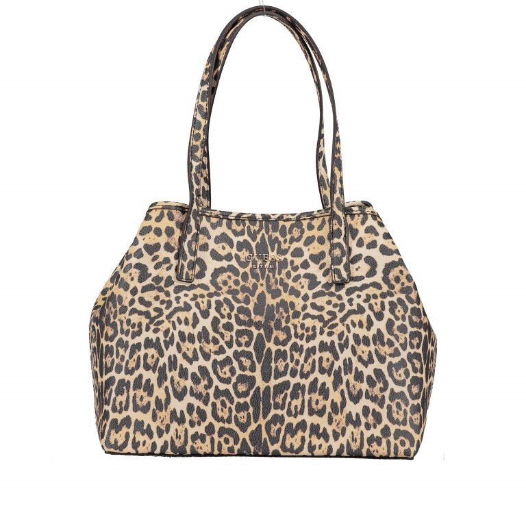 Shopper Leopard, Farbe: cognac, Marke: Guess, EAN: 0190231312413, Abmessungen in cm: 32x27x15, Bild 1 von 10